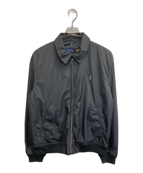 POLO RALPH LAUREN（ポロ・ラルフローレン）POLO RALPH LAUREN (ポロ・ラルフローレン) ナイロンジップジャケット ブラック サイズ:Lの古着・服飾アイテム
