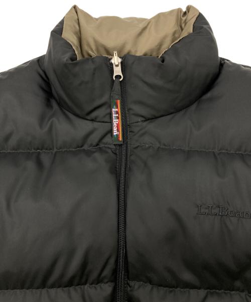 L.L.Bean（エルエルビーン）L.L.Bean (エルエルビーン) リバーシブルダウンジャケット ブラック×ブラウン サイズ:Lの古着・服飾アイテム