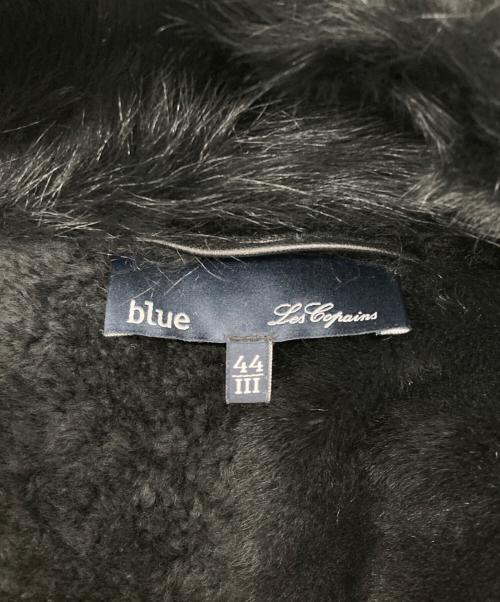 Les Copains（レコパン）Les Copains (レコパン) レザー切替コート ブラック サイズ:44の古着・服飾アイテム