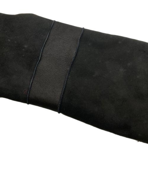 Les Copains（レコパン）Les Copains (レコパン) レザー切替コート ブラック サイズ:44の古着・服飾アイテム