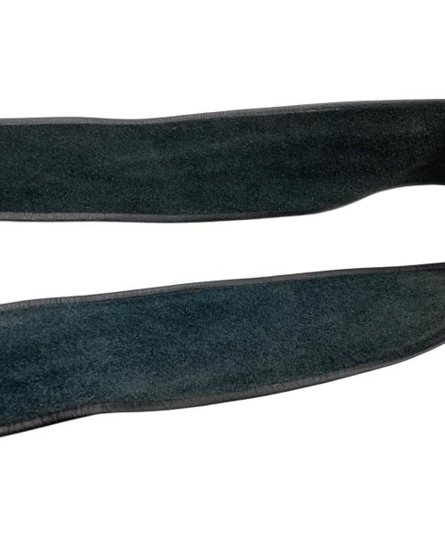 Les Copains（レコパン）Les Copains (レコパン) レザー切替コート ブラック サイズ:44の古着・服飾アイテム