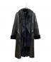 Les Copains（レコパン）の古着「レザー切替コート」｜ブラック