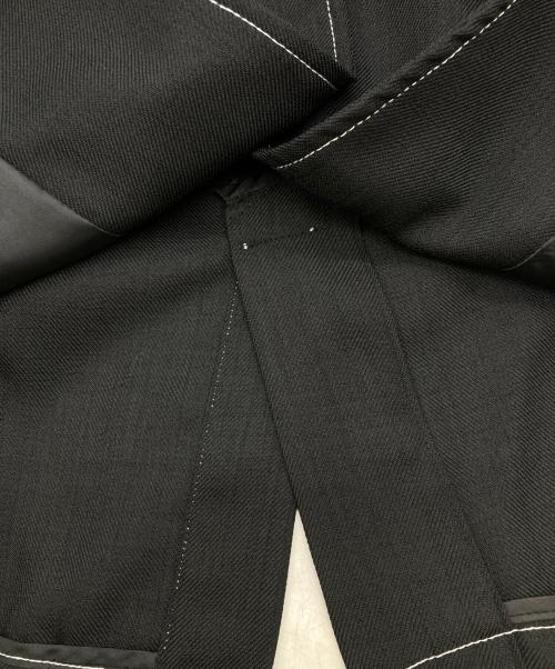 HOUGA（ホウガ）HOUGA (ホウガ) オーガンジーフリルジレ ブラック サイズ:不明（記載無し）の古着・服飾アイテム