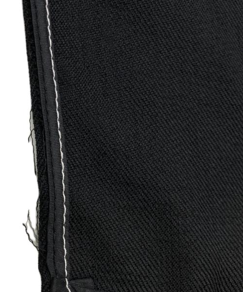 HOUGA（ホウガ）HOUGA (ホウガ) オーガンジーフリルジレ ブラック サイズ:不明（記載無し）の古着・服飾アイテム