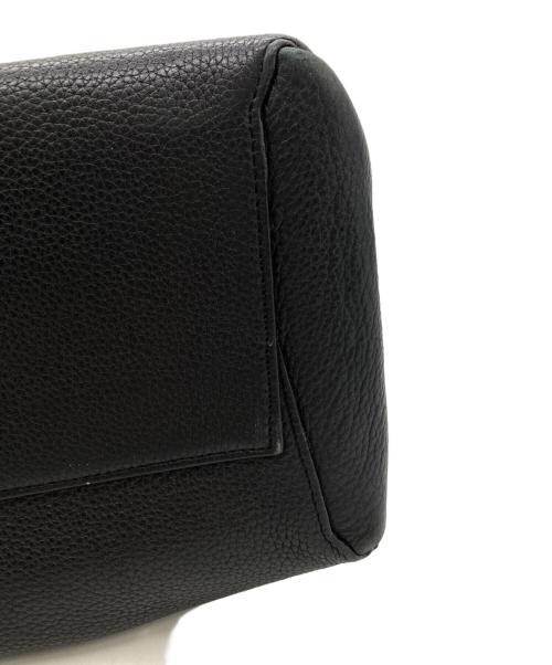 COACH（コーチ）COACH (コーチ) BOROUGH Black Pebbled Leather Satchel Handbag ブラックの古着・服飾アイテム