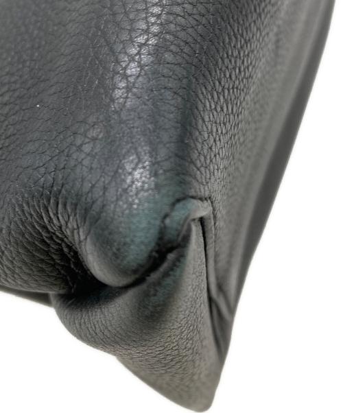 COACH（コーチ）COACH (コーチ) BOROUGH Black Pebbled Leather Satchel Handbag ブラックの古着・服飾アイテム