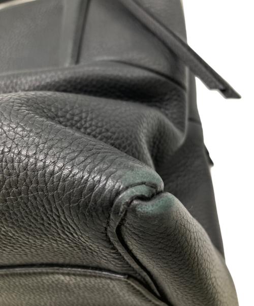 COACH（コーチ）COACH (コーチ) BOROUGH Black Pebbled Leather Satchel Handbag ブラックの古着・服飾アイテム