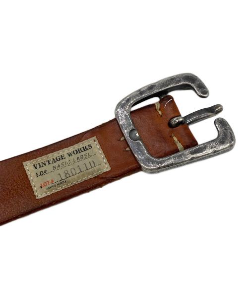 AVIREX（アヴィレックス）AVIREX (アヴィレックス) VINTAGE WORKS (ヴィンテージワークス) ベルト ブラウン サイズ:31/79の古着・服飾アイテム