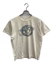 WAREHOUSE（ウエアハウス）の古着「プリントTシャツ」｜ベージュ