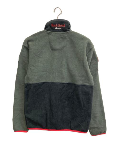 Columbia（コロンビア）Columbia (コロンビア) ATMOS (アトモス) LAB BACK BOWL TEXT FULL ZIP FLEECE グレー×ブラック サイズ:S 未使用品の古着・服飾アイテム