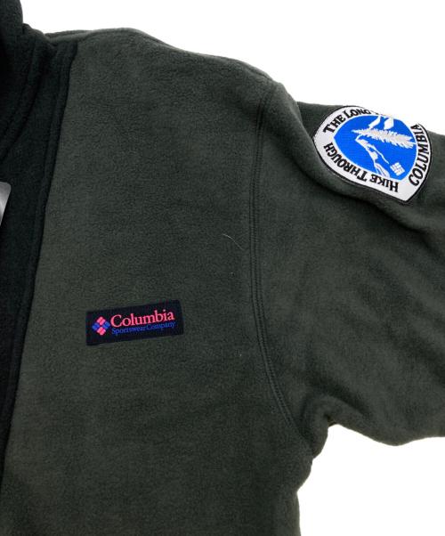 Columbia（コロンビア）Columbia (コロンビア) ATMOS (アトモス) LAB BACK BOWL TEXT FULL ZIP FLEECE グレー×ブラック サイズ:S 未使用品の古着・服飾アイテム