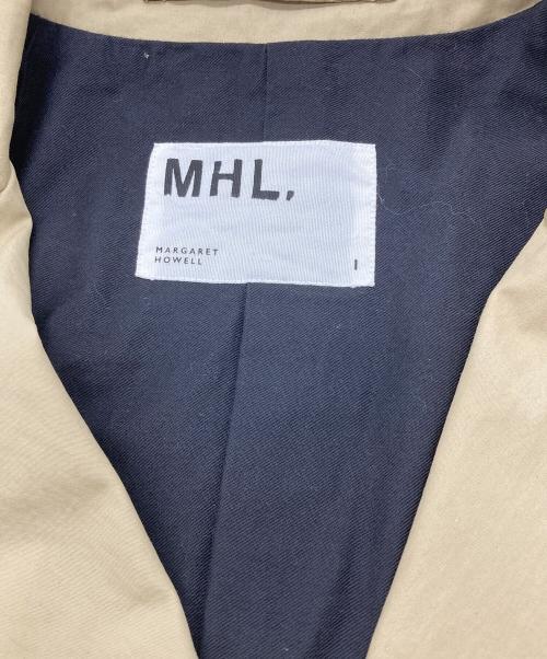 MHL（エムエイチエル）MHL (エムエイチエル) DRY WAX COTTON NYLONトレンチコート ベージュ サイズ:Sの古着・服飾アイテム
