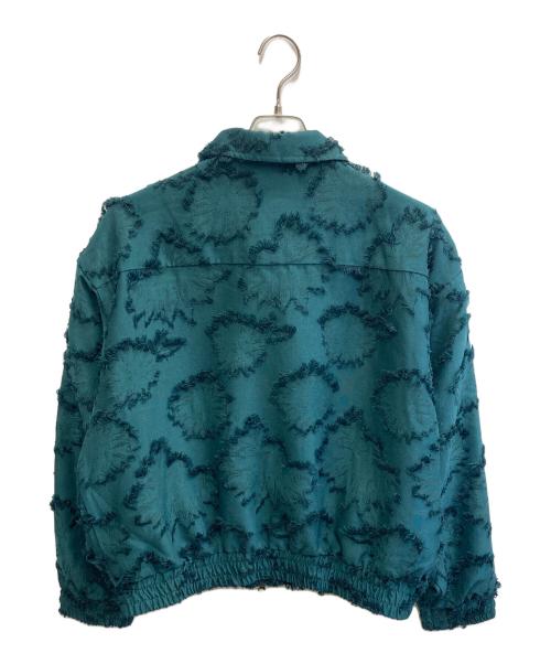 ATELANE（アテレーン）ATELANE (アテレーン) フラワージャガードボンバージャケット グリーン サイズ:Mの古着・服飾アイテム