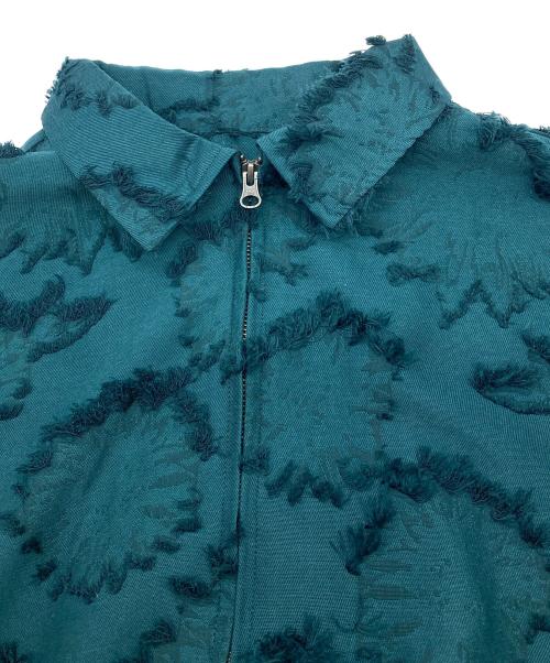 ATELANE（アテレーン）ATELANE (アテレーン) フラワージャガードボンバージャケット グリーン サイズ:Mの古着・服飾アイテム