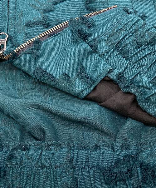 ATELANE（アテレーン）ATELANE (アテレーン) フラワージャガードボンバージャケット グリーン サイズ:Mの古着・服飾アイテム