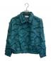 ATELANE（アテレーン）の古着「フラワージャガードボンバージャケット」｜グリーン