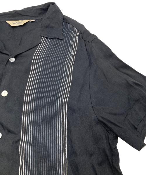 Davinci（ダヴィンチ）Davinci (ダヴィンチ) 60’Ｓオープンカラーシャツ ブラック サイズ:XLの古着・服飾アイテム