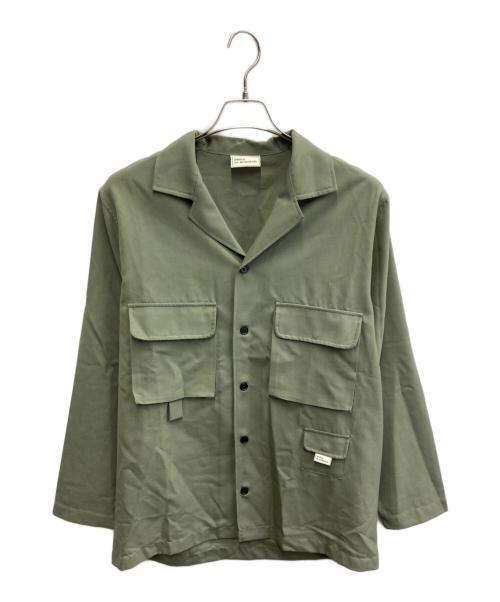 DROLE DE MONSIEUR（ドロール ド ムッシュ）DROLE DE MONSIEUR (ドロール ド ムッシュ) オープンカラーシャツ グリーン サイズ:Sの古着・服飾アイテム