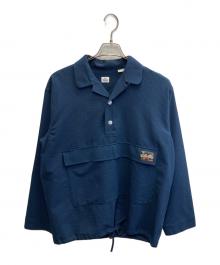 WOOLRICH（ウールリッチ）の古着「ストレッチプルオーバースリーピングシャツ」｜ネイビー