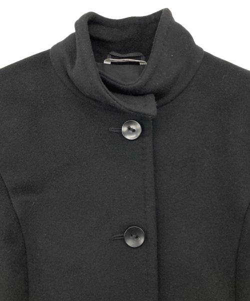 MaxMara（マックスマーラ）MaxMara (マックスマーラ) ヴァージンウール スタンドカラーコート ブラック サイズ:36の古着・服飾アイテム