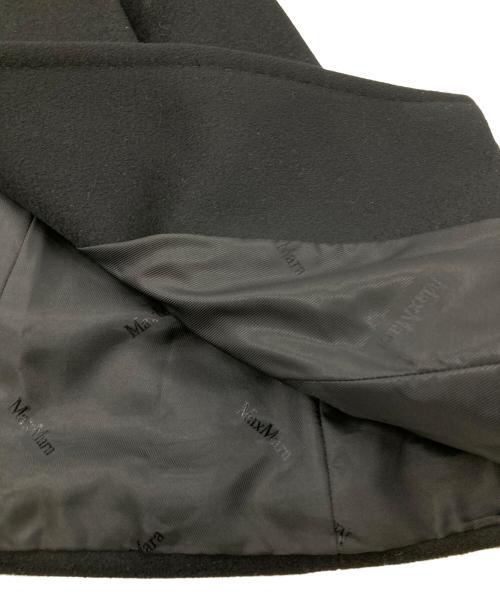 MaxMara（マックスマーラ）MaxMara (マックスマーラ) ヴァージンウール スタンドカラーコート ブラック サイズ:36の古着・服飾アイテム
