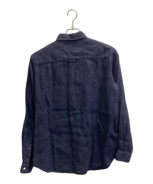 confect（コンフェクト）CONFECT (コンフェクト) リネン レギュラーシャツ ネイビー サイズ:3の古着・服飾アイテム