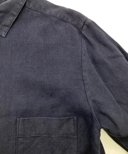 confect（コンフェクト）CONFECT (コンフェクト) リネン レギュラーシャツ ネイビー サイズ:3の古着・服飾アイテム