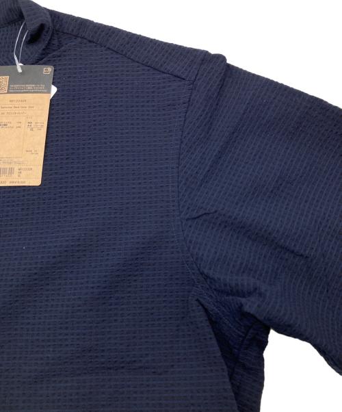 THE NORTH FACE（ザ ノース フェイス）THE NORTH FACE (ザ ノース フェイス) シアサッカー バンドカラーシャツ ネイビー サイズ:XL 未使用品の古着・服飾アイテム