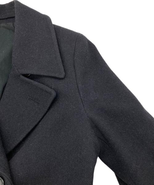 MARGARET HOWELL（マーガレットハウエル）MARGARET HOWELL (マーガレットハウエル) FOX BROTHERS社製ウールPコート ブラック サイズ:1の古着・服飾アイテム