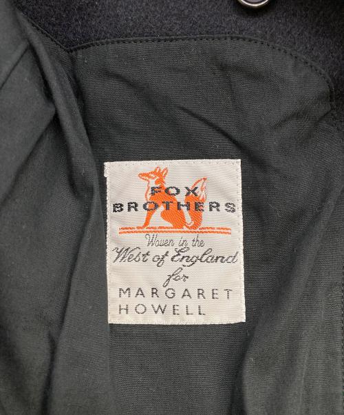 MARGARET HOWELL（マーガレットハウエル）MARGARET HOWELL (マーガレットハウエル) FOX BROTHERS社製ウールPコート ブラック サイズ:1の古着・服飾アイテム