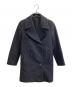MARGARET HOWELL（マーガレットハウエル）の古着「FOX BROTHERS社製ウールPコート」｜ブラック