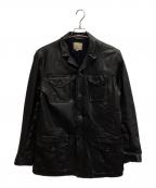 BANANA REPUBLICバナナリパブリック）の古着「ラムレザージャケット」｜ブラック