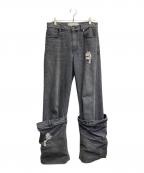 J.W.ANDERSONジェイダブリューアンダーソン）の古着「23SSバケットデニムパンツ」｜ブラック