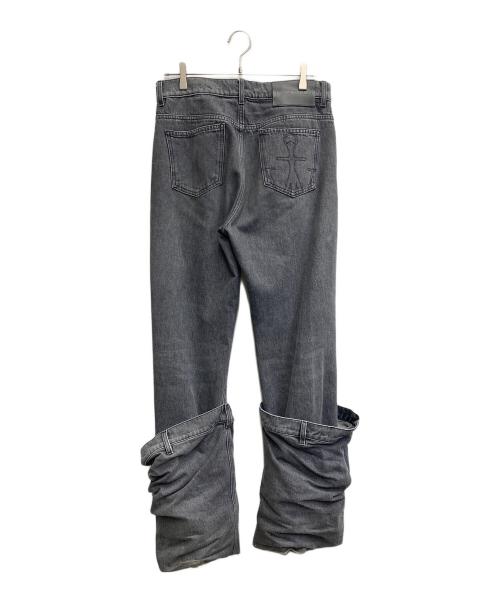 J.W.ANDERSON（ジェイダブリューアンダーソン）J.W.ANDERSON (ジェイダブリューアンダーソン) 23SSバケットデニムパンツ ブラック サイズ:30の古着・服飾アイテム