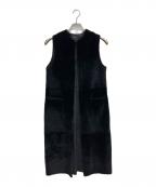 Almarosafurアルマローザファー）の古着「ジレ」｜ブラック