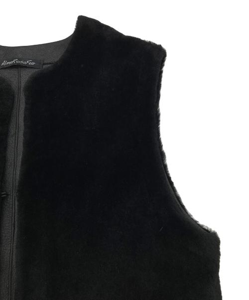 Almarosafur（アルマローザファー）Almarosafur (アルマローザファー) ジレ ブラック サイズ:38の古着・服飾アイテム