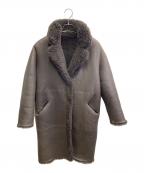 ENESエネス）の古着「リバーシブルムートンコート」｜ブラウン