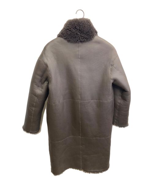 ENES（エネス）ENES (エネス) リバーシブルムートンコート ブラウン サイズ:38の古着・服飾アイテム