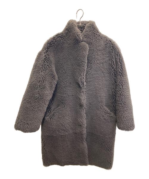 ENES（エネス）ENES (エネス) リバーシブルムートンコート ブラウン サイズ:38の古着・服飾アイテム