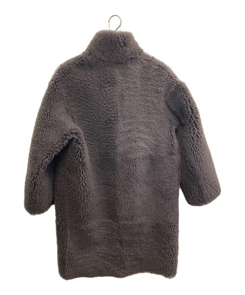 ENES（エネス）ENES (エネス) リバーシブルムートンコート ブラウン サイズ:38の古着・服飾アイテム