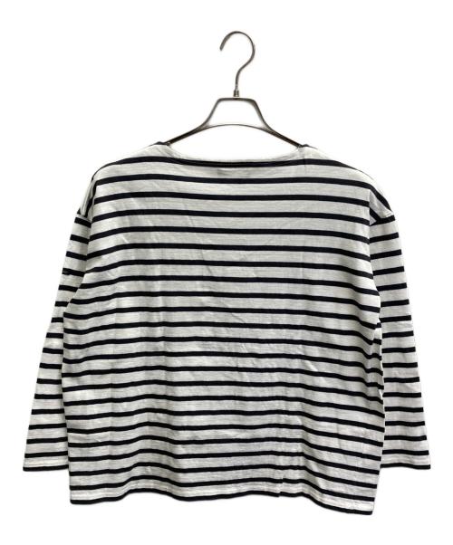 Le minor（ルミノア）Le minor (ルミノア) ボーダーカットソー ホワイト×ブラック サイズ:2の古着・服飾アイテム