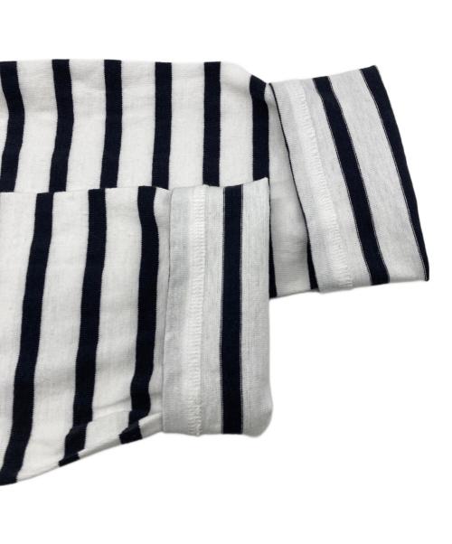 Le minor（ルミノア）Le minor (ルミノア) ボーダーカットソー ホワイト×ブラック サイズ:2の古着・服飾アイテム