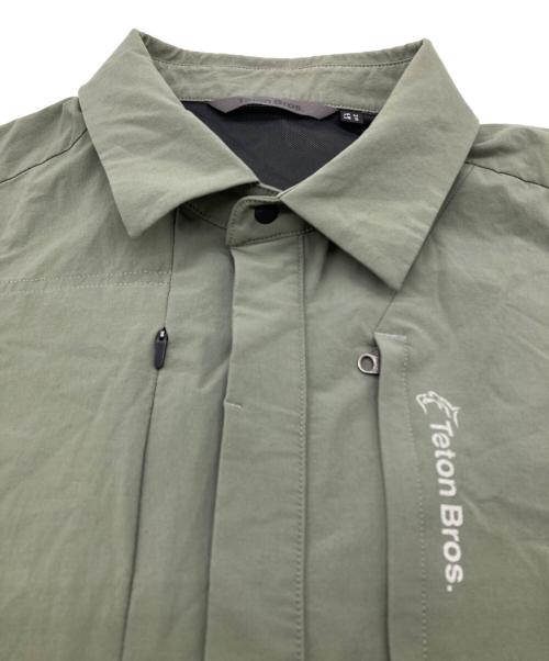 Teton Bros（ティートンブロス）Teton Bros (ティートンブロス) Run Shirt グリーン サイズ:Mの古着・服飾アイテム