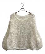 Plageプラージュ）の古着「HAND KNIT ジャンボタム プルオーバー2」｜アイボリー