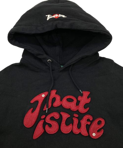 That's life（ザッツ ライフ）That's Life (ザッツ ライフ) パーカー ブラック サイズ:Lの古着・服飾アイテム