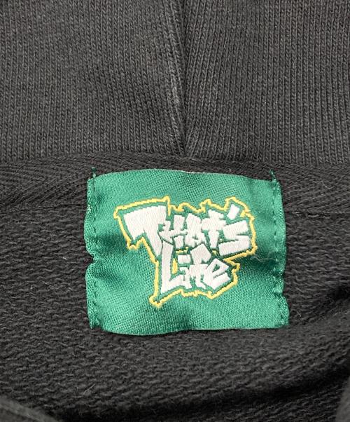 That's life（ザッツ ライフ）That's Life (ザッツ ライフ) パーカー ブラック サイズ:Lの古着・服飾アイテム