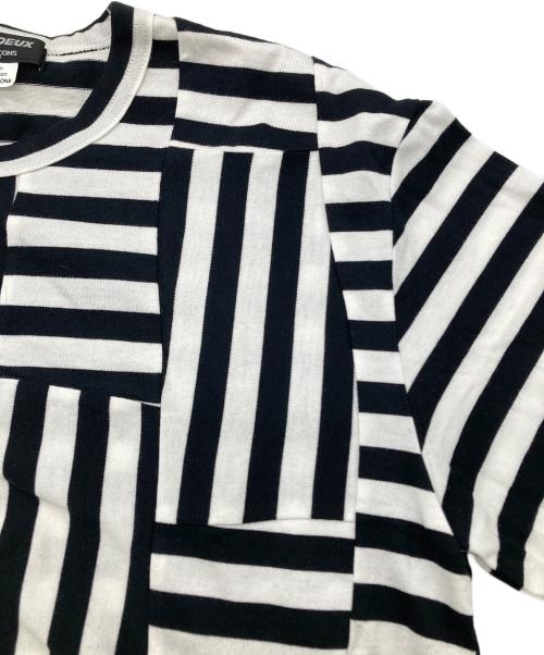 COMME des GARCONS HOMME DEUX（コムデギャルソン オム ドゥ）COMME des GARCONS HOMME DEUX (コムデギャルソン オム ドゥ) AD2020 ボーダーカットソー ホワイト サイズ:Mの古着・服飾アイテム