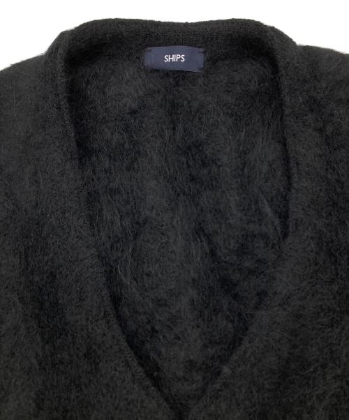 SHIPS（シップス）SHIPS (シップス) スリアルパカ Vネック カーディガン ブラック サイズ:FREEの古着・服飾アイテム