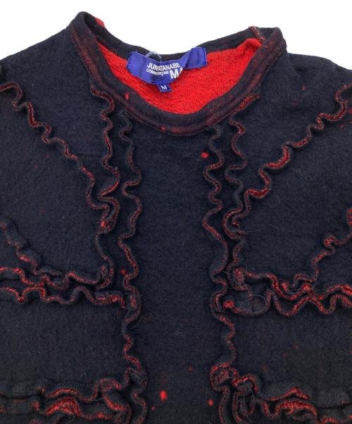 JUNYA WATANABE COMME des GARCONS（ジュンヤワタナベ コムデギャルソン）JUNYA WATANABE COMME des GARCONS ((ジュンヤワタナベ コムデギャルソン) デザインニット/AD2002 ネイビー サイズ:Mの古着・服飾アイテム