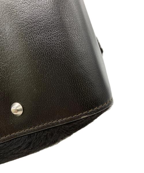 ANYA HINDMARCH（アニヤ・ハインドマーチ）ANYA HINDMARCH (アニヤ・ハインドマーチ) ハラコトートバッグ ブラウンの古着・服飾アイテム